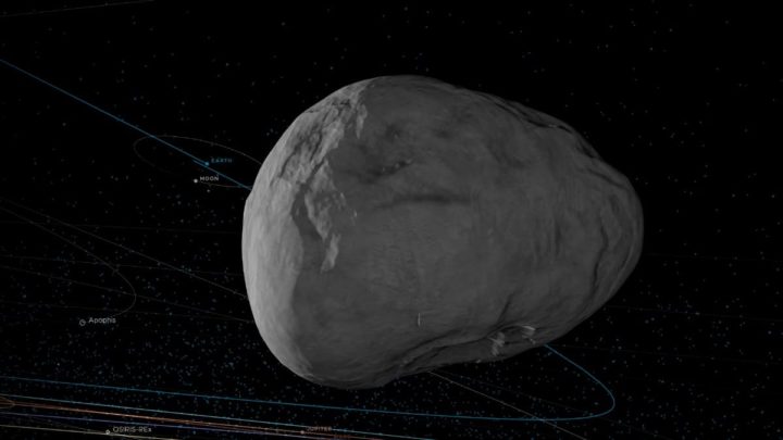 Imagen de un asteroide visto por la NASA