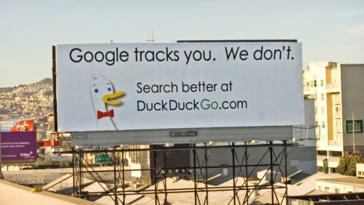 Imagem publicidade à privacidade do duckduckgo