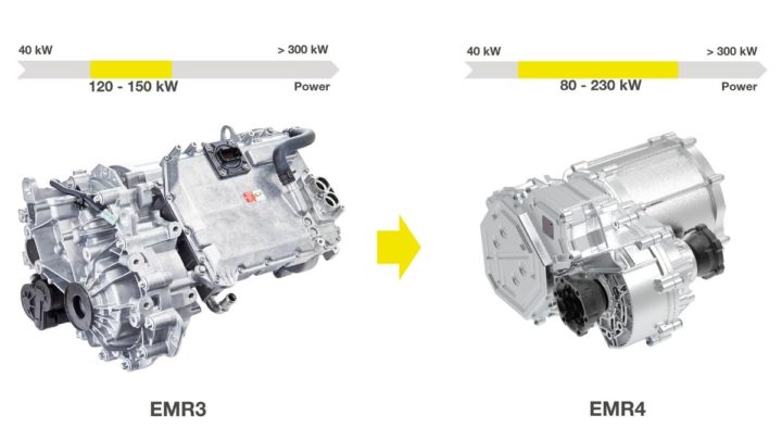Imagem do motor EMR4 versus EMR3 usados atualmente pelo grupo Hyundai
