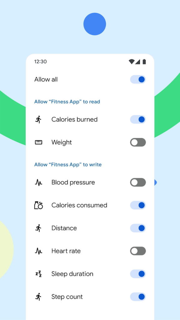 Android Google Connected Health dados desporto