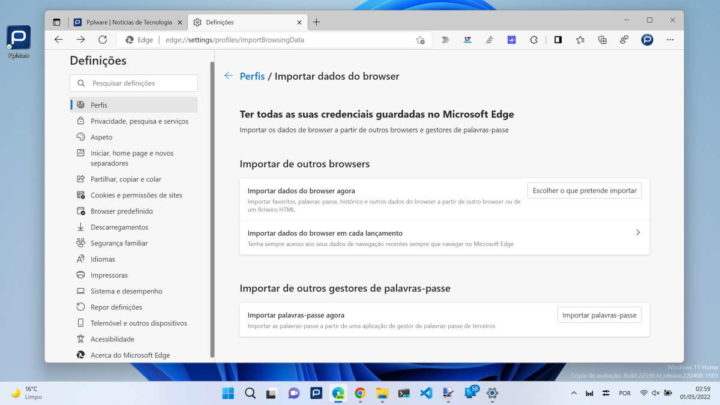 IE Edge migração Microsoft browser