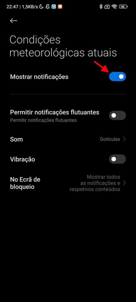 Android Google tempo notificações