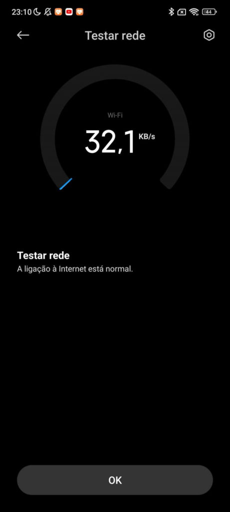 velocidade Internet testar Xiaomi problemas