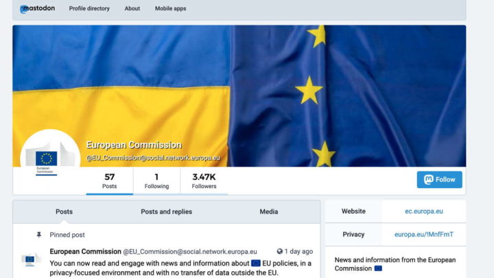 Comissão Europeia EU Voice EU Video Twitter YouTube