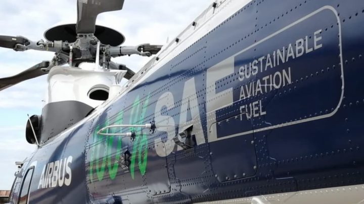 Airbus H225 realiza voo com combustível de aviação 100% sustentável