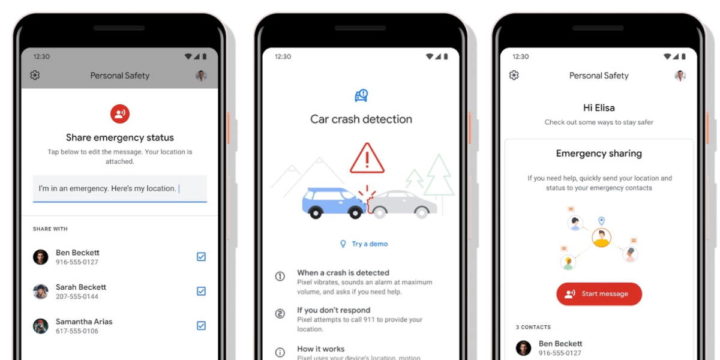 Android acidentes deteção Google smartphones