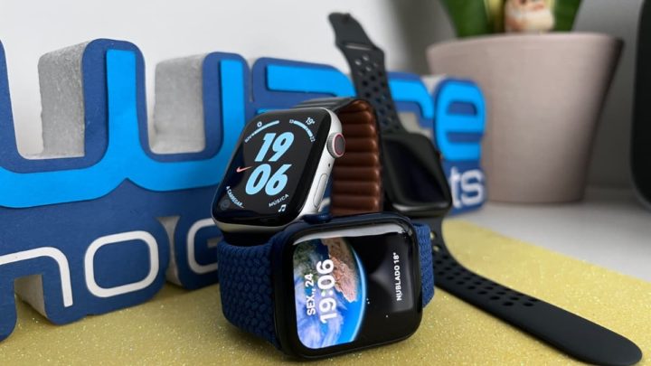 Imagem Apple Watch Series 4, 5 e 6 com watchOS 9