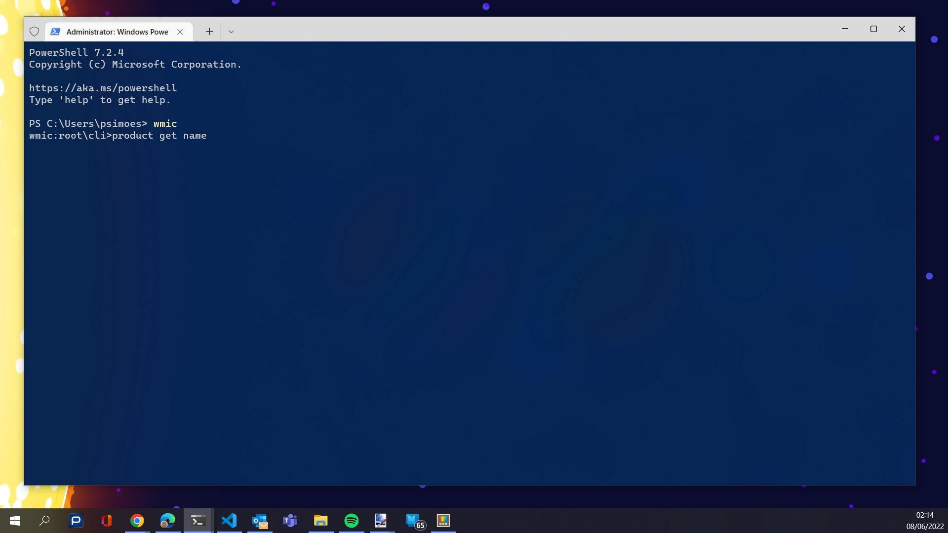 Windows apps remover comando interface