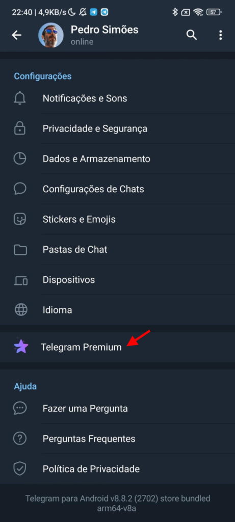 Telegram Premium Google Apple barato