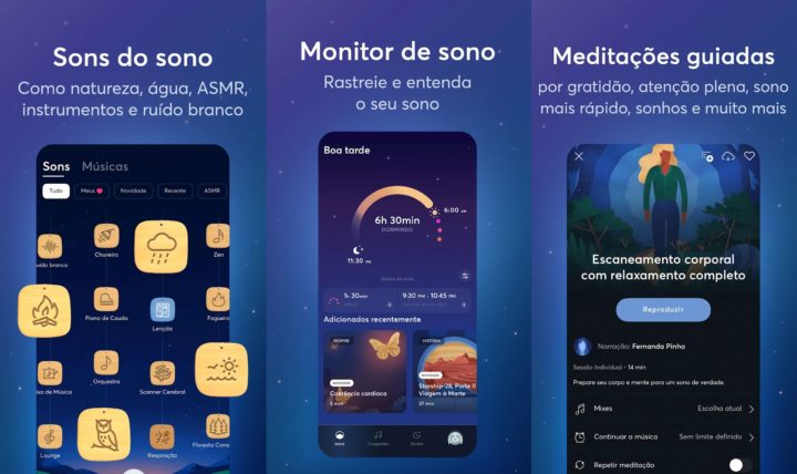 App BetterSleep: Monitor de sono