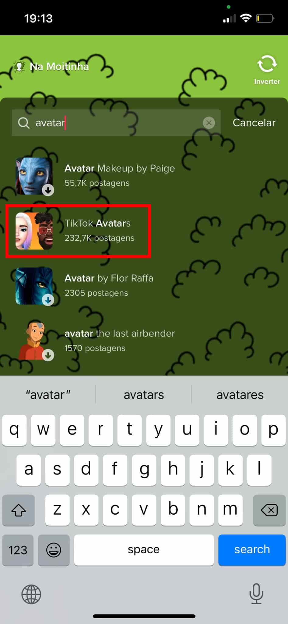 Como usar avatar no TikTok