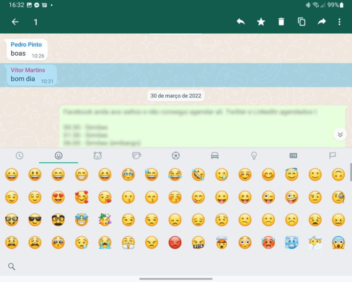 WhatsApp emojis mensagens reagir novidades