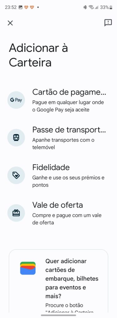 Google Wallet Android smartphone carteira