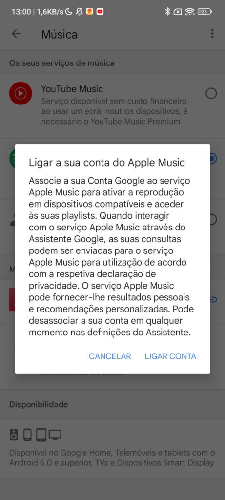 Apple Music Google altifalantes inteligentes