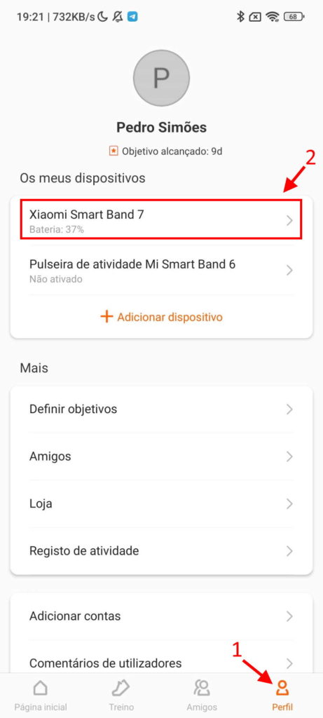 Mi Band 7 Xiaomi smartband encontrar vibrar