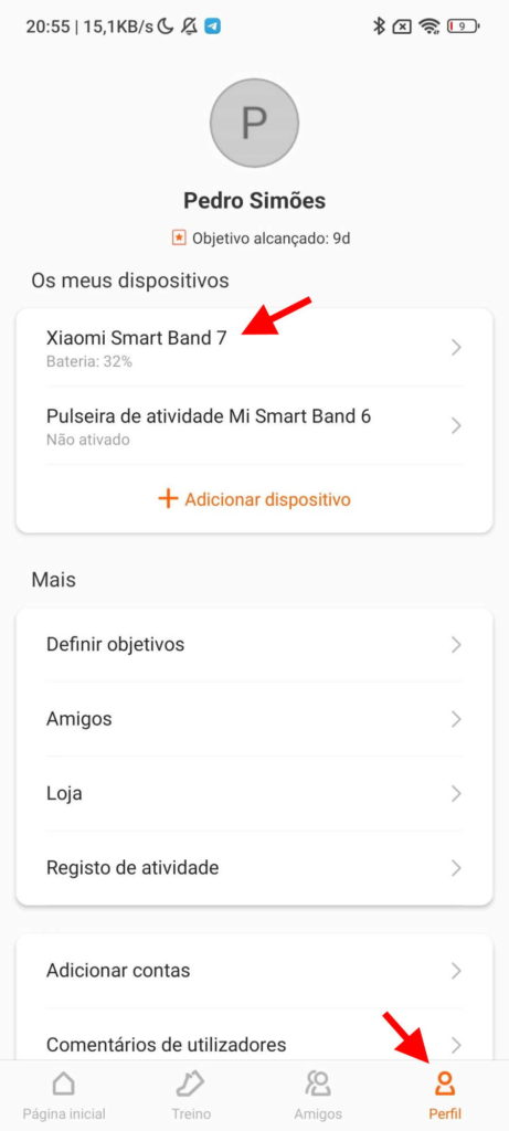 Mi Band 7 Xiaomi ecrã bateria smartband