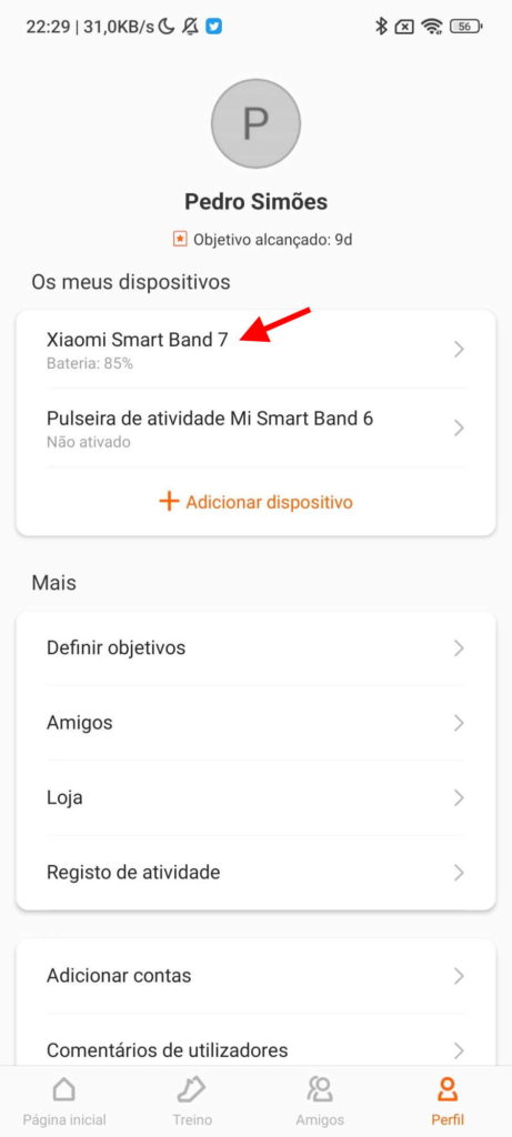 Mi Band 7 Xiaomi respostas smartband