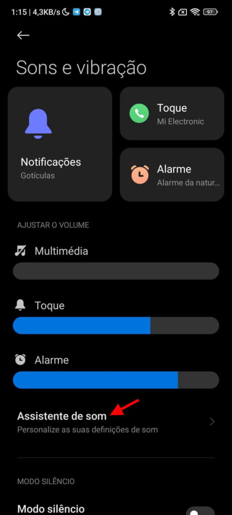 Xiaomi app volume controlar som