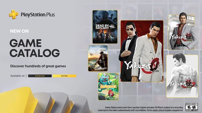 Jogos PS Plus Extra e Premium de abril revelados