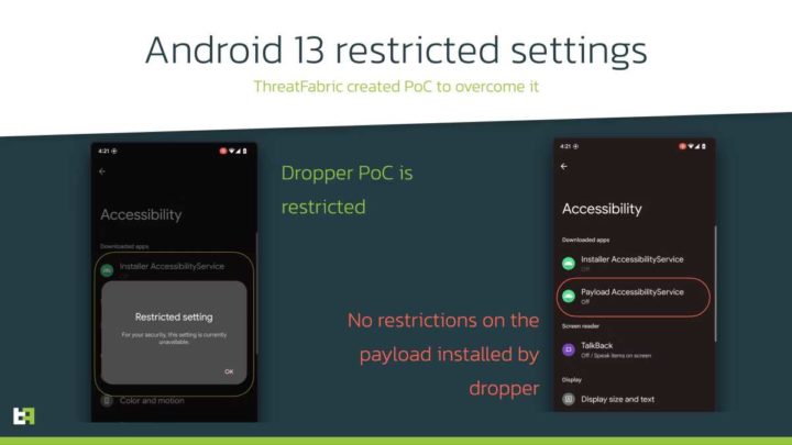 Android 13 Google malware acessibilidade segurança