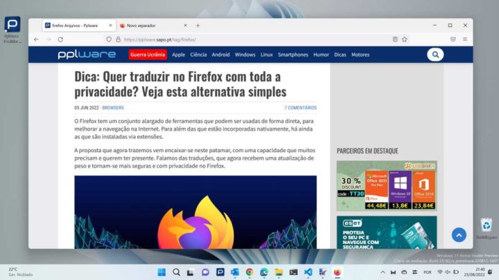 Firefox Mozilla browser bateria poupança