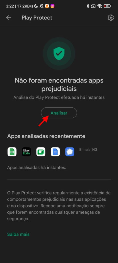Android apps maliciosas Play Protect avaliação