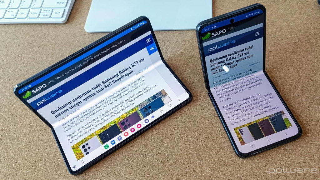 Samsung Galaxy Z Fold 5 Z Flip 5 Android atualizações