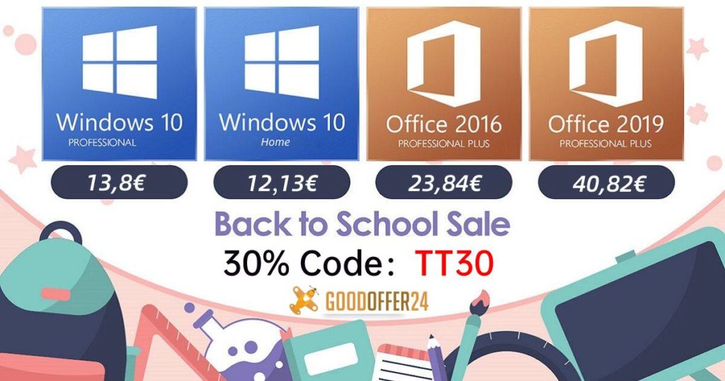 Oh não, regresso às aulas? Sim, na GoodOffer24 com o Windows a 12,13€