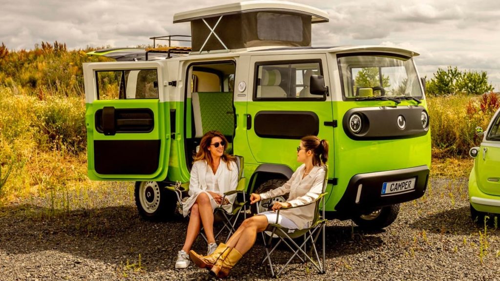 XBUS Camper, a minicaravana elétrica super eficiente para 2 pessoas