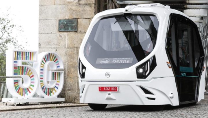 Portugal: Primeira viagem de um veículo autónomo ligado à rede 5G