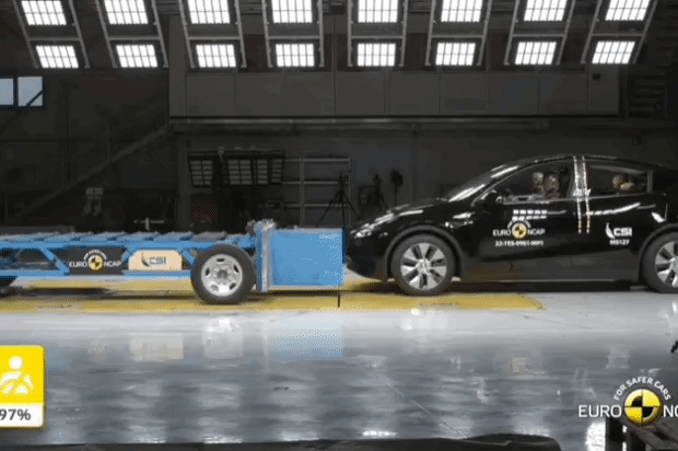 Tesla Model Y Euro NCAP safety cars