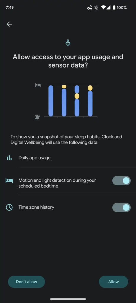 Android Relógio Digital Wellbeing ressonar tossir