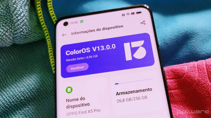 OPPO ColorOS 13 Android 13 Find X5 atualização