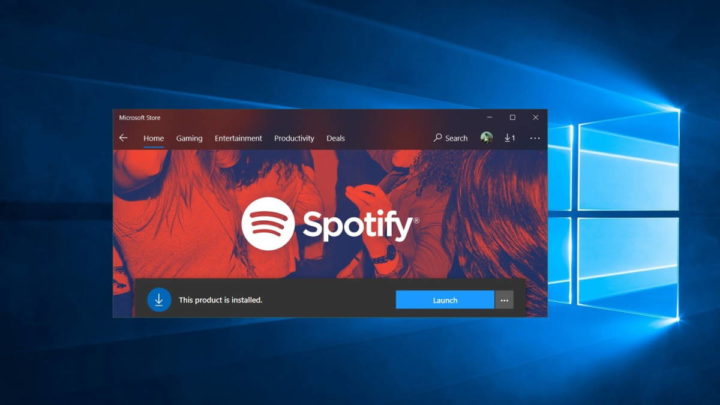 Spotify app instalar Windows streaming