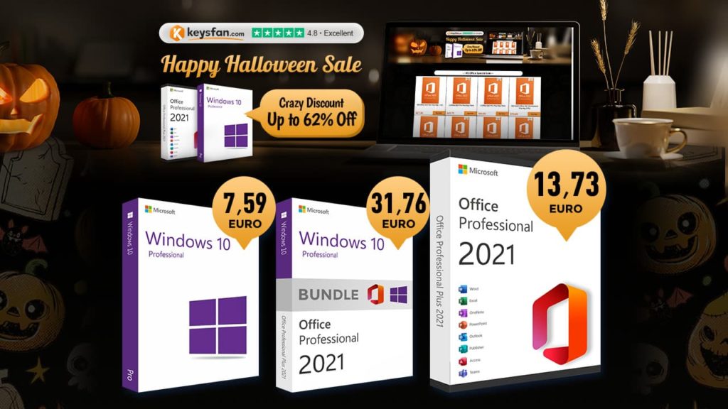 Chaves digitais: Windows e Office a preços baixos, junto de promos de software na Keysfan