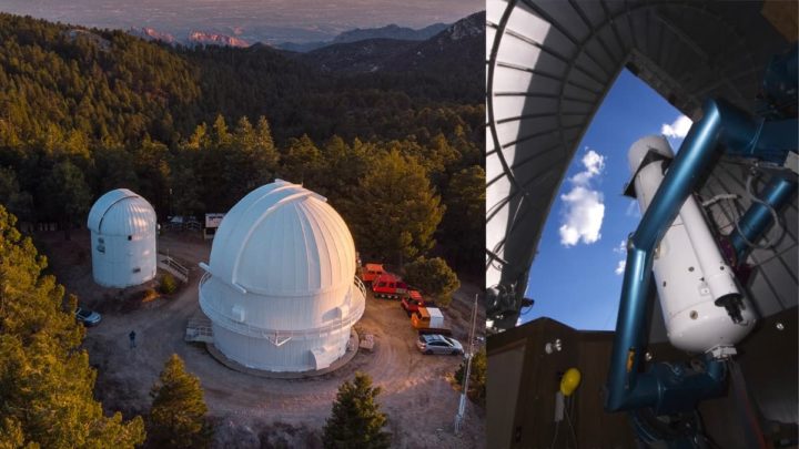 Imagem telescópio Catalina Sky Survey para caçar asyteroides