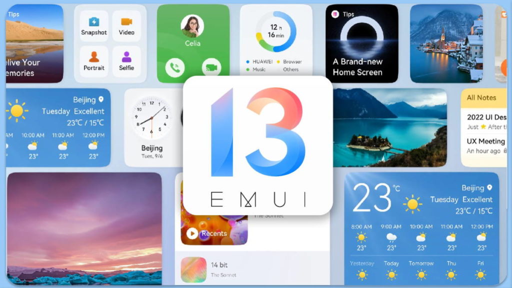 Huawei EMUI 13 smartphones novidades