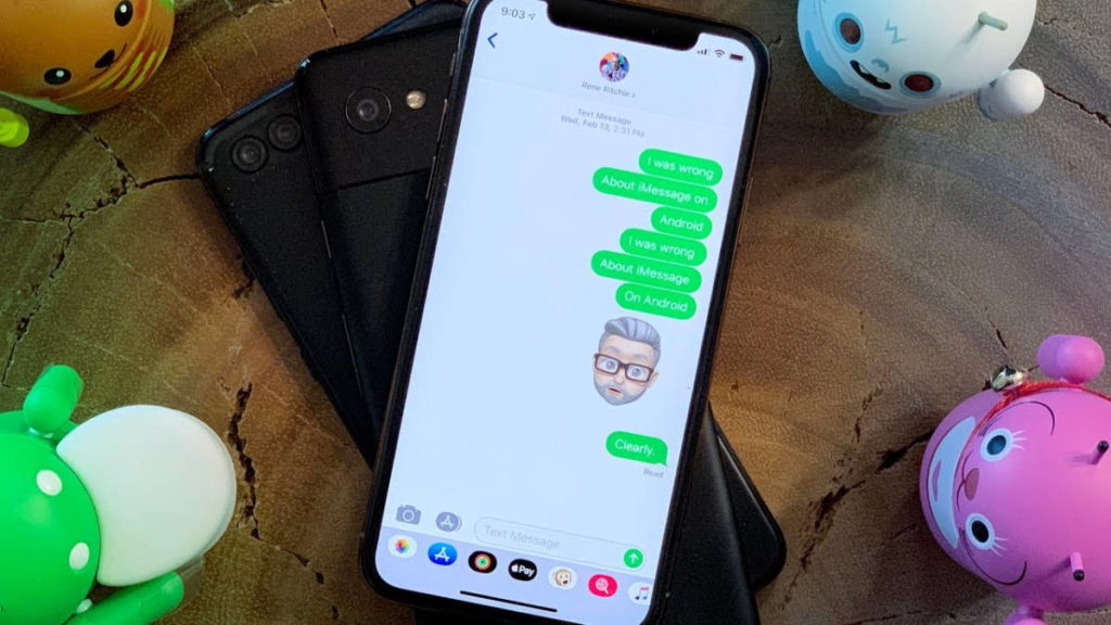 Apple iMessage Android mensagens