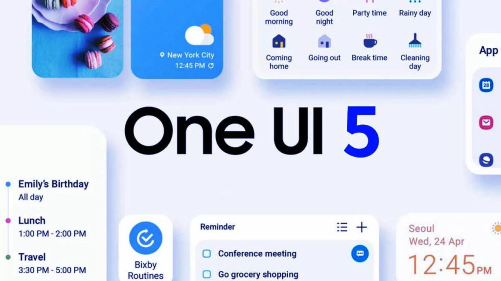 Samsung One UI 5 Android 13 smartphones atualização