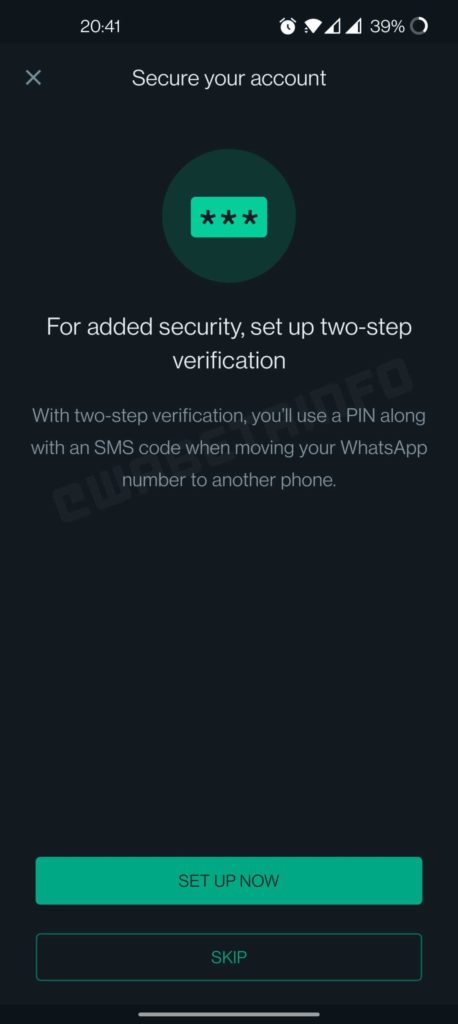 WhatsApp segurança proteção conta