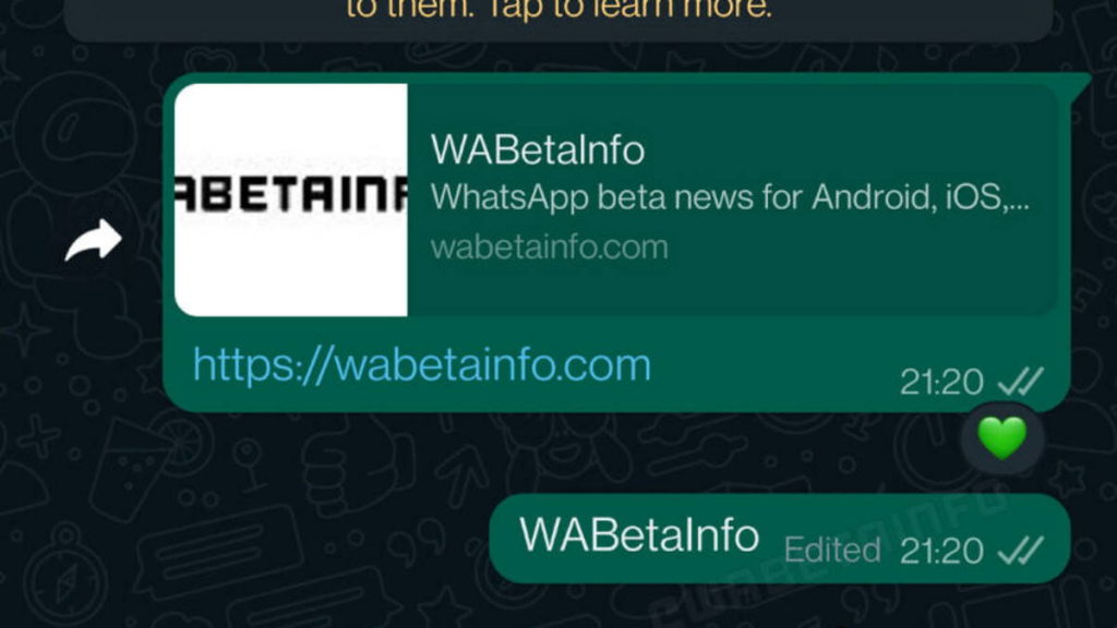 WhatsApp mensagens editar novidade