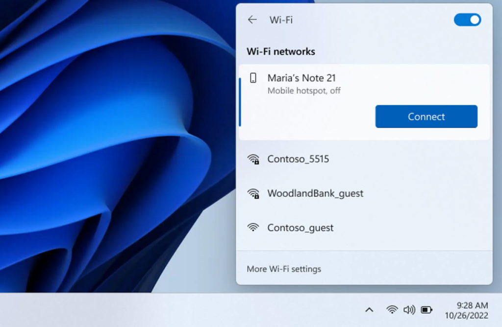 Windows 11 Microsoft Samsung Wi-Fi smartphones