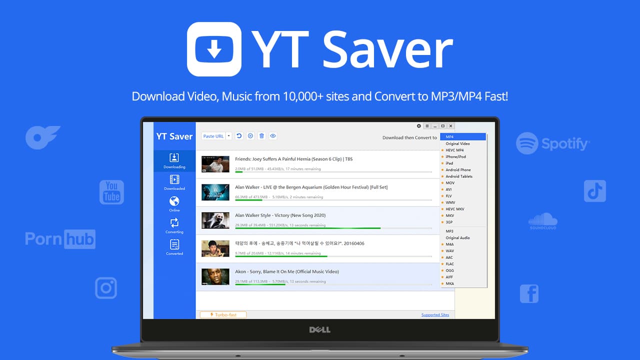 YT Saver Video Downloader & Converter, descarrega quase tudo