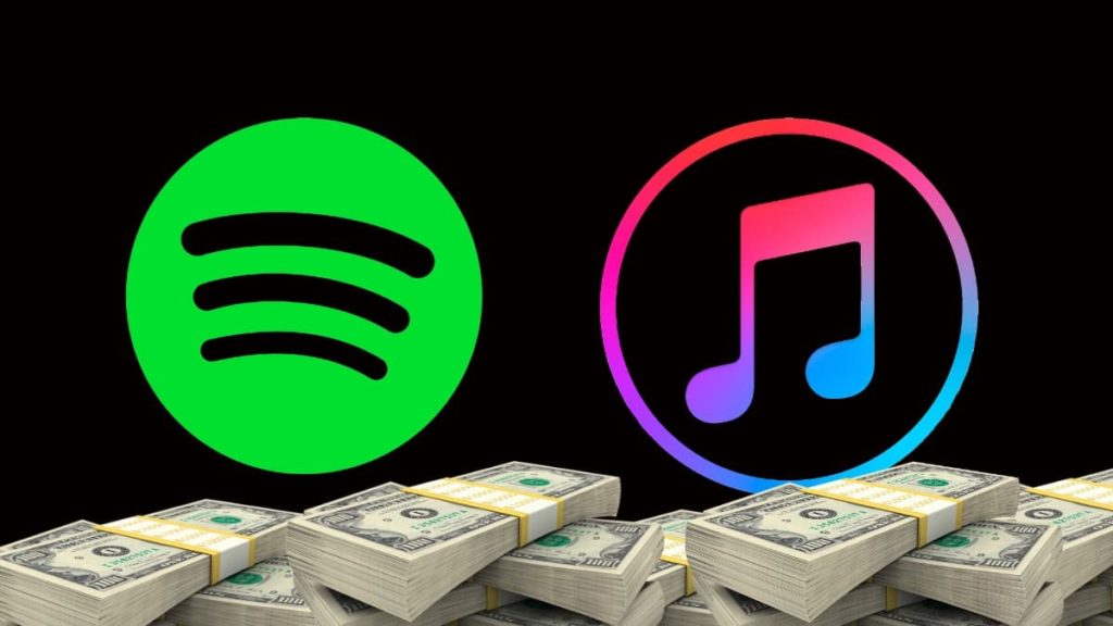 Quem paga melhor aos músicos, a Apple ou o Spotify? Um paga muito mais que o outro…