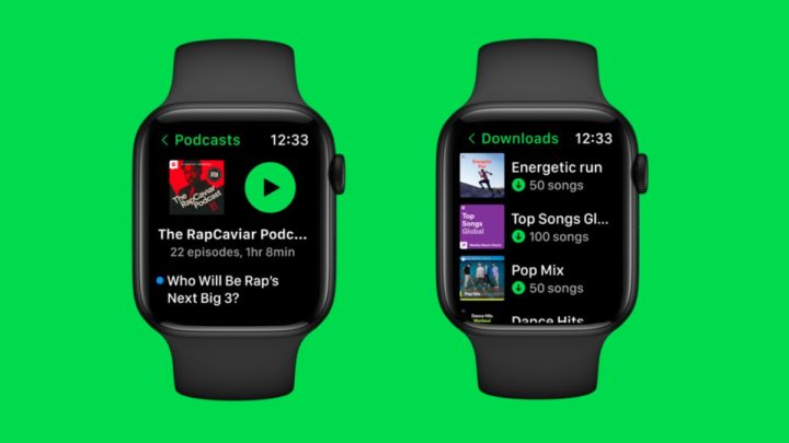 Imagem nova app Spotify para Apple Watch