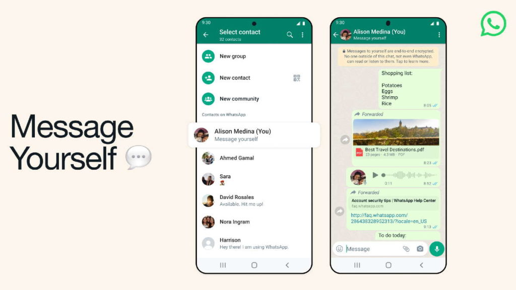 whatsapp messages clean notepad