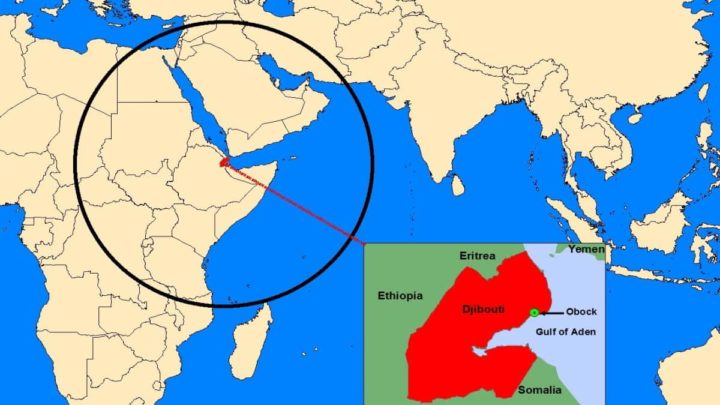Localização de Djibouti, o país que vai receber o projeto de energia renovável e hidrogénio verde