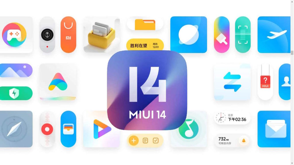MIUI 14 smartphones dispositivos versão Xiaomi