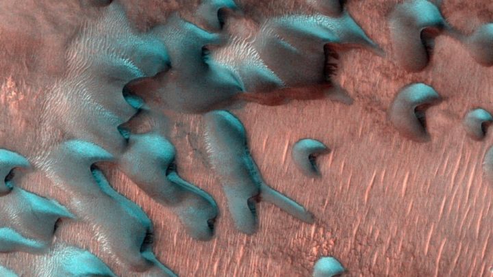 Imagem de neve em Marte captada pela NASA