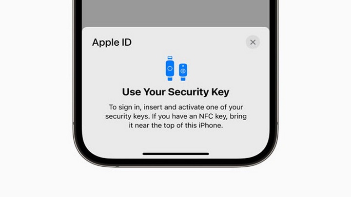 llaves de seguridad de apple